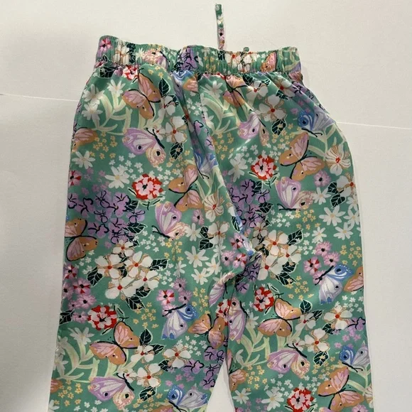 H&M Floral Multicolor Pants - Size 6X - Picture 2 of 7